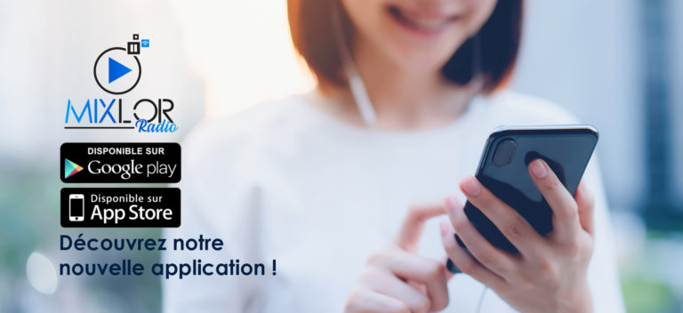 Slide 1 application mixlor radio smartphone ios android apple iphine lorraine